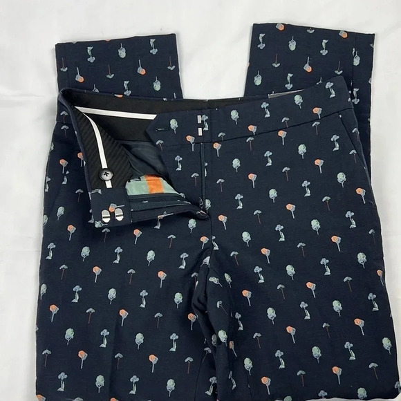 Ann Taylor NEW Women’s 2 Devin Fit Print Tailored Ankle Pant - Picture 6 of 13